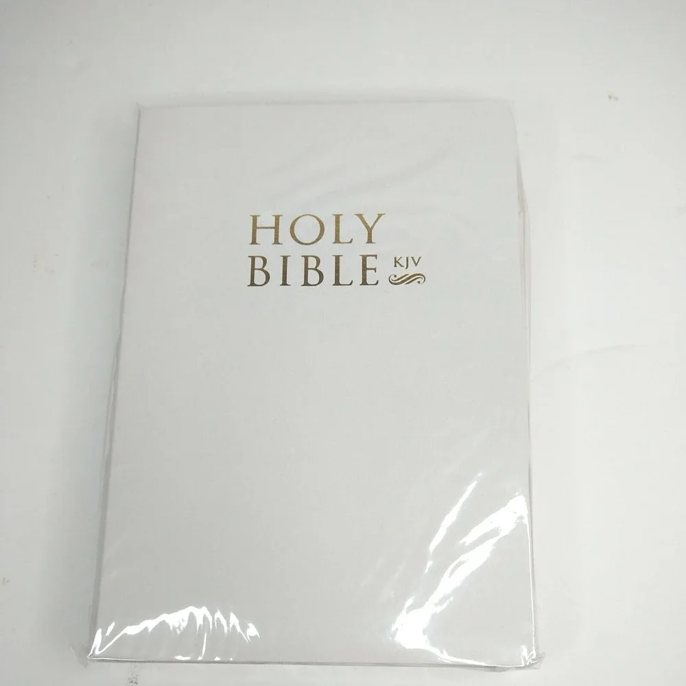 Holy Bible King James Version Old and New‎ Testament - White Leather